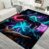 Alfombra de Consola de Videojuegos 3D Transfronteriza de Amazon Decoración de Habitación de E-Sports Alfombra de Piso Alfombra Fresca para Sala de Estar