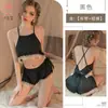 Pijama Sexy Kameixue, Estilo Pura Tentación con Encaje Fino, Ropa de Casa Sexy sin Tirantes, Conjunto de Shorts sin Espalda 2018