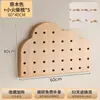 Estante de Pared con Tablero Perforado de Madera Estante para Flores de Balcón Colgante de Pared para Plantas Verdes Estante de Exhibición de Pared con Forma de Fondo para Sala de Estar