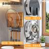 Atacado Suporte Grande para Tampas de Panela Colocador Sem Furos Montado na Parede Gancho para Espátula Colher Armazenamento de Tábua de Corte Cozinha