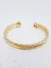 [Fábrica de Origen] Pulsera de Joyería Estilo Ins Europeo y Americano Retorcido Francés Venta al por Mayor Transfronteriza Celebridad de Internet Nicho