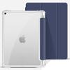 Adequado para Apple ipad pro/mini4/5 Capa Protetora com Porta-Caneta Anti-dobramento Silicone Transparente Capa Macia Dobrável em Três Partes