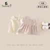 Conjunto de chaleco para niña, nueva colección otoño/invierno 2026, camiseta interior de manga larga y chaleco para bebés y niños pequeños, conjunto de dos piezas