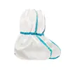 Cubrezapatos Desechables de Aislamiento para Granjas, Cubrebotas Rayados Azules, de Tubo Alto, Impermeables, Anti-Suciedad, Anti-Polvo, Protectores de Pies, a Prueba de Pintura