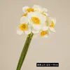 Ramo personalizado de narcisos artificiales para decoración de escenas, lirios realistas de alta gama para uso en bodas