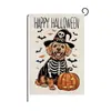 Banderas de Jardín de Halloween Transfronterizas, Banderas de Decoración Festiva, Banderas Decorativas Divertidas y Lindas de Gato y Calabaza para el Jardín