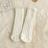 Meias de Inverno Grossas e Quentes de Lã de Coral para Meninos e Meninas, Meias de Cano Médio para Crianças, Classe A, com Lã Adicionada para Bebês e Crianças Pequenas