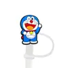 Tapa de Paja Doraemon de 8-10 mm, Tapón para Paja, Tapa Antipolvo, Accesorios de Paja de Dibujos Animados, Cubierta Antipolvo de Goma Suave, Reciclable
