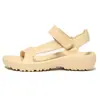 Zapatos Planos de Moda de Verano para Mujer con Punta Abierta, Sandalias Transpirables Caladas sin Cierre, Zapatos de Playa Ligeros Antideslizantes Casuales para Exteriores