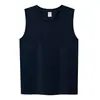Nuevo chaleco deportivo sin mangas de tela perforada de 180 g, secado rápido, color liso, playera tipo tank top en stock, soporta impresión de logo