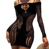 Lencería Sexy Amazon Tentación Sexy Calado Transparente Malla Extrema Vestido de una Pieza Uniforme My032