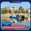 Hebei pequeno rio totalmente automático cortando barco reservatório barco de limpeza totalmente automática caranguejo lagoa água grama Barco de salvamento hidráulico