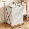 Cesto de Roupas Sujas, Cesto de Armazenamento de Roupas Sujas, Cesto de Roupas Sujas, Cesto de Lavanderia para Banheiro, Armazenamento Doméstico Dobrável para Roupas