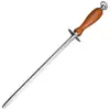 Nuevo Afilador de Acero con Mango de Madera para Cuchillos de Cocina Caseros, Herramienta Mágica para Afilar Cuchillos de Cocina, Piedra de Afilar