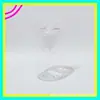 Botella Redonda Corta Transparente de 500 ml con Tapa Flip-Top Botella Flip-Top para Limpiador Facial Botella Dispensadora para Gel de Ducha Botella de Detergente para Ropa de 500 ml