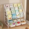 Estante de livros para crianças, estante móvel para livros ilustrados, estante de leitura, estante de armazenamento de revistas multicamadas, estante de armazenamento de livros do tipo piso