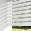 Persianas de Varejo e Atacado Sem Cordas Fio Macio Persianas Zebra Cortina Blackout Impermeável Modelo Branco para Escritório Cozinha