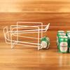Cozinha transfronteiriça de armazenamento de camada dupla geladeira Cola rack de armazenamento de cerveja organizador de rack pode Rolling Storage Rack