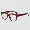 Gafas Gruesas Anti-Luz Azul con Patillas de Núcleo para Hombres, Aptas para Lentes Graduados y Gafas de Sol Intercambiables