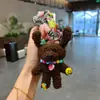 Estilo Coreano Nuevo Perro de Peluche de Pie Lindo Bolso Cruzado Suéter Llavero de Dibujos Animados Colgante de Muñeca Linda Venta al Por Mayor
