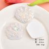 Color lámina océano concha grande resina accesorios parche diy funda para teléfono móvil zapatos con agujeros pegatinas para refrigerador accesorios de ropa al por mayor