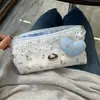 Estuche de Lápices Floral Fresco Ins, Bolsa de Papelería Simple de Gran Capacidad para Estudiantes, Estuche de Lápices Dulce para Niñas, Almacenamiento de Maquillaje