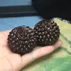 Al por mayor madera de agarwood durian pelota de fitness Wenwan balonmano masaje Balonmano de palma cuero balonmano de madera maciza negra