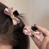 Nuevo Pasador de Pinza para el Cabello con Lazo Estilo Francés para Niña, Pinza Negra para Flequillo de Princesa, Pasador Pequeño, Accesorio para el Cabello