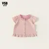 Ropa para Niños Yingsibo Camisa para Niñas Verano Niños Grandes Camisa de Muñeca Top a Cuadros para Niñas Delgado Manga Corta Moda Infantil