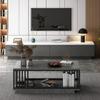 Mueble de TV moderno y sencillo, mesa de centro combinada, para apartamento pequeño, hogar, ligero, de lujo, italiano, para sala de estar, dormitorio, mueble de TV