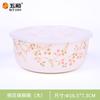 Wuhe Tazón de Conservación para Vajilla de Melamina, Tazón para Fideos Instantáneos, Lonchera Flor de Durazno, Porcelana de Imitación, Redondo, Universal, Alto Valor Estético