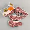 Bife de Sirloin Wagyu Fénix Dorado Australiano Corte Original Grano 203 Fábrica Carne de Copo de Nieve Barbacoa Parrilla Grano Alimentado Cocina Occidental
