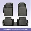 Europeo Adecuado para Ford Ka+2016-2021 Combustible Material 3D para Todo Clima Tpe Alfombrilla de Piso y Alfombrilla de Maletero para Coche