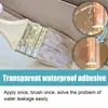 Cola Impermeável Transparente Jue-Fish para Cozinha, Banheiro, Paredes Externas e Telhados, Agente Impermeabilizante à Prova de Vazamentos, Não Precisa Quebrar Azulejos, Revestimento Impermeável