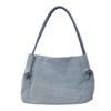 Cross-border lavado saco jeans feminino 2024 nova primavera e verão estilo coreano moda grande capacidade casual ombro saco axila