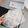 Carpeta Plástico Frosted PP Hoja Protectora A4A5A6B5A7 Separador Inserto de Recarga para Cuaderno de Hojas Sueltas Almohadilla Espaciadora