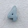 Novos blocos de construção alfanuméricos de fivela de sapato casual de acrílico com contas, acessórios de fivela de sapato artesanais faça você mesmo, atacado