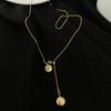 Collar de Acero de Titanio que No se Desvanece Estilo Chino Calabaza de la Fortuna Lujo Accesible Ins Diseño Original de Alta Gama Cadena Clavicular Xifu