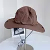 Sombrero de Senderismo de Secado Rápido para Protección Solar al Aire Libre para Hombres y Mujeres en Verano Sombrero de Pescador Simple para Senderismo y Camping Sombrero de Tela con Protección Solar y Sombrilla