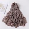 2022 Nova Pérola Chiffon Impressão Malaio Indonésia Moda Feminina Toe Scarf MSL211