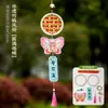 Enfeites de Pendurar Personalizados, Sinos de Vento de Bambu, Kits de Materiais DIY Artesanais, Pingentes de Sino com Borla, Atividades de Aquecimento para Team Building Familiar