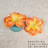 Flor de lirio de día simulada, cabeza de lirio, accesorios de tocado fresco DIY, pinza de garra, adornos florales para fotografía del hogar