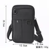 Nueva bolsa cruzada multifuncional transfronteriza para hombre, riñonera de cuero, bolsa impermeable portátil para teléfono para exteriores, monedero al por mayor