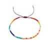 Miyuki Cuentas de Arroz Pulsera Extremadamente Pequeña Nicho Niñas Japonesas y Coreanas Tejido Cuentas Coloridas Cuerda de Mano Novia Mismo Regalo