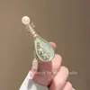 Pinza para el cabello Pipa de flor antigua Temperamento femenino Flequillo Clip lateral Pinza para el cabello Rojo de internet Tocado Hanfu Moda Clip de pico de pato