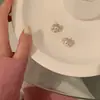 Pendientes de Perla con Empalme de Pedrería Estilo Chanel, Diseño de Moda Coreana, Elegantes y con Estilo, Pendientes Dulces y Delicados de Celebridad de Internet