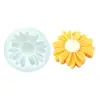 Molde de Silicone para Vela Perfumada Flor Margarida 3D Molde para Difusor de Gesso Perfumado Girassol Fresco DIY