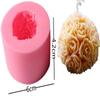 Columna de Rosas, Columna de Margaritas, Bola de Flores de Rosa, Vela Aromática, Molde de Silicona, Molde para Hornear Pasteles de Chocolate