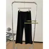 Piernas de palillo 'tacones extranjeros' cáñamo de cristal microacampanado pantalones negros pequeños mujer verano cintura alta adelgazantes ocho décimas pantalones casuales