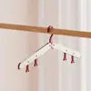 Percha Plegable para Viaje para Secar Ropa Sin Marcas con Pinzas para Viajes de Negocios y Estancias en Hotel, Percha Portátil para Secar Ropa y Calcetines